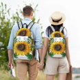 thumbnail image 5 of Naloa Sunflowers (2) Canvas Backpack for Men Women Rucksack Casual Travel Daypack College Tote Satchel Bookbag for Teens-Medium, 5 of 7