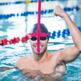 thumbnail image 1 of Luxshiny 1 Set Snorkel Set For Adults Rosy Plastic For Enhanced Performance In Swimming, 1 of 8