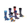 thumbnail image 2 of Men's Bold Designer Dress Socks 6 Pack Color: Smart Ensemble Size: 9-11, 2 of 6