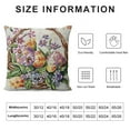 thumbnail image 5 of ARISTURING Happy Easter Watercolor Flower Jasmine Basket Wreath Branch Leaves Green Easter Eggs Blessing Easter Gift Square Throw Waist Pillow Case Decorative Cushion Cover Pillowcase Sofa, 5 of 5