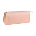 thumbnail image 4 of Estuches para lápices de cuero PU con cremallera Suministros de oficina multifuncionales Bolsa de aseo portátil de gran capacidad Bolsas de maquillaje , Rosado Salvador estuche, 4 of 10