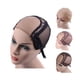 thumbnail image 1 of YANTAISIYU Gorro de peluca de encaje suizo con parte en U de 4x4 pulgadas para hacer pelucas con correas ajustables en la parte posterior Redecilla sin pegamento (Negro M), 1 of 5