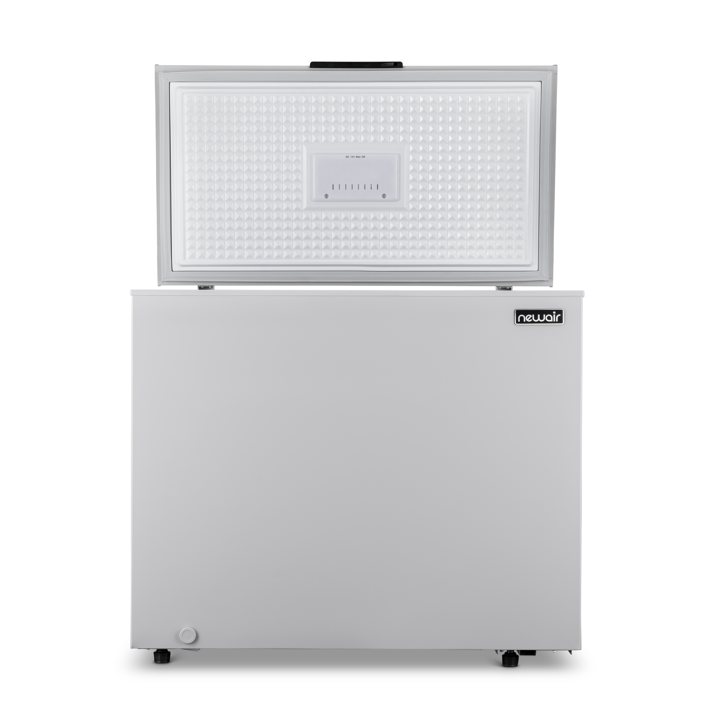 NewAir 6.7 Cu. Ft. Compact Chest Freezer in Cool Gray, Temperature Control, Fast Freeze Mode, Door Alarm, Wire Basket, Self-Diagnose Program, and LED Lighting