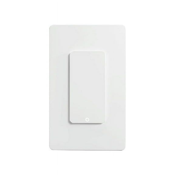 Tuya Wi-Fi Smart Light Switch US Single Pole Push Button Wall Switch Work with for Home US Plug 1-Gang