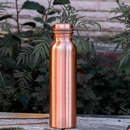 Pure Copper Bottle With Leak Proof Contains Ayurveda Health Benefits For Drinking Water Bottle 900 Ml