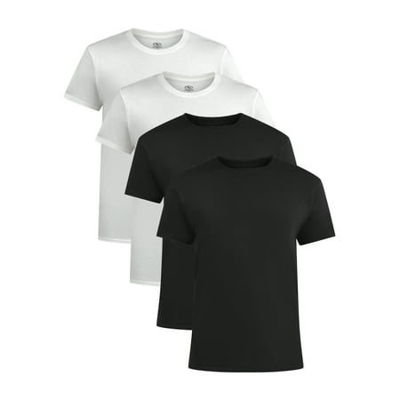 Athletic Works Men's and Big Men's Cotton Active Tee, 4-Pack, Sizes XS-5XL