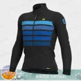 thumbnail image 2 of AIE - Jersey de ciclismo de invierno para hombre, chaqueta térmica de manga larga con forro polar y cremallera completa para ciclismo de montaña, abrigo para clima frío, resistente a la intemperie, 2 of 5