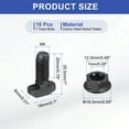thumbnail image 2 of M8x20mm T-Slot Bolts, 16 Sets Drop-in Hammer Head Bolt with Nuts for 40 Series Aluminum Extrusion Profile Black, 2 of 6