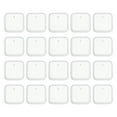 thumbnail image 1 of Uxcell 20 Pcs Moldes de Silicona de Resina Cuadrados para Llaveros con Agujero, Blanco, 1 of 5