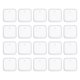 thumbnail image 1 of Uxcell 20 Pcs Moldes de Silicona de Resina Cuadrados para Llaveros con Agujero, Blanco, 1 of 5