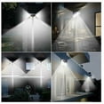 thumbnail image 3 of Laklulu - Juego de 2 focos solares con sensor de movimiento, luz solar de pared brillante de cuatro lados y 100 LED, 3 of 5