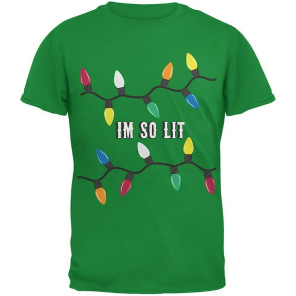 Christmas So Lit Irish Adult T-Shirt - 3X-Large