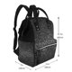 thumbnail image 2 of Easygdp Black And White Dotted para Bolsa de Bebé de Gran Capacidad con Múltiples Bolsillos, Bolsa de Pañales para Padres, Bolsa de Viaje Organizada y Elegante, 2 of 6