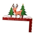 thumbnail image 1 of Marco de puerta de Navidad, marcos de decoración, decoración de esquina de madera, decoración navideña divertida, marco de puerta de Navidad, adorno adular Macarena Señal de esquina de puerta, 1 of 8