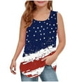 thumbnail image 2 of Delliss Tank Tops for Girls Kids Summer Casual Sleeveless Crew Neck T Shirt 5-14 Years, 2 of 6