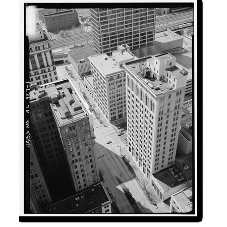 Historic Print, Heaviest Corner on Earth (Commercial), First Avenue, North & Twentieth (20th) Street, Nor, Birmingham, Jefferson County, AL, 16" x 20"