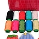 thumbnail image 5 of Estuche de transporte para herramientas de costura Bolsa de costura Kits de reparación de costura Caja de costura portátil Rosa roja, 5 of 9