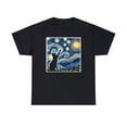 thumbnail image 2 of Van Gogh Starry Night Cat T-Shirt-Classic Fit,Cat Lover/Mom/Dad Gift Shirt, 2 of 4
