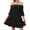 Black, variant on FRSASU Women'S Dress Clearance,Women Summer Solid Square Collar 1/2 Sleeve Fold Mini Dress