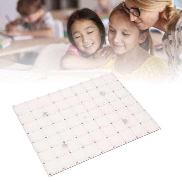 Rubber Band Peg Board, Geometry Board Plastic Double Sided Rugged for Home