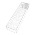 thumbnail image 4 of Florero de acrílico rectangular, centros de mesa de jarrones rectangulares, jarrón de flores rectangular largo de maceta, para escritorio de arreglo 35cmx10cmx6.5cm, 4 of 8