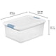 thumbnail image 2 of Caja de Almacenamiento Sterilite con Cierre, Plástico Transparente de 15 Cuartos, 2 of 9