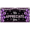 thumbnail image 3 of Purple Theme Appreciation Banner Sparkle Balloon Starry Design for Celebration Event Party Decoration, 3 of 7