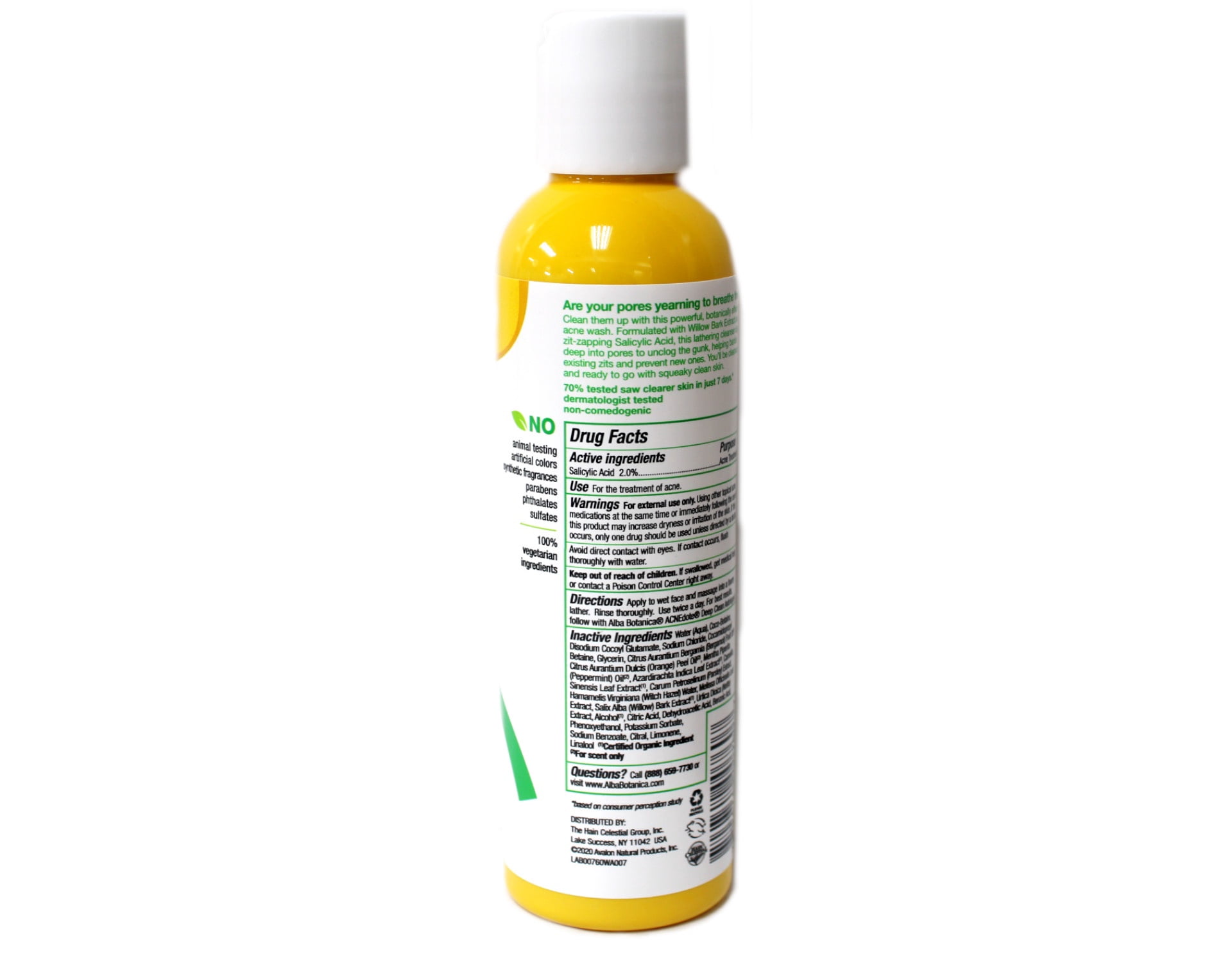 Alba Botanica Natural Acnedote Deep Pore Wash 6 oz (3 pack)