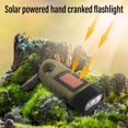 thumbnail image 3 of DJN Home & Garden Emergency Hand Crank Flashlight Rechargeable Portable Emergency LED Flashlight With Hand Crank Dynamo Hand Torch With Carabiner Clip For Sports Camping Power Outages, 3 of 7