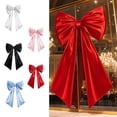 thumbnail image 7 of White Bow Decor, 40 x 24 Inches Large Big White Bow Party Decorations for Backdrop Birthday Wedding Bride, Huge Satin Ribbon Tie Hanging Wall Decor, 7 of 7
