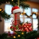 thumbnail image 4 of Adornos Navideños con Monograma Acrílico de 26 Letras y Gorro de Papá Noel | Adornos Colgantes 2D para Árbol de Navidad | Decoración Navideña para El Hogar | Adornos Navideños Multiusos para Chimenea, 4 of 5