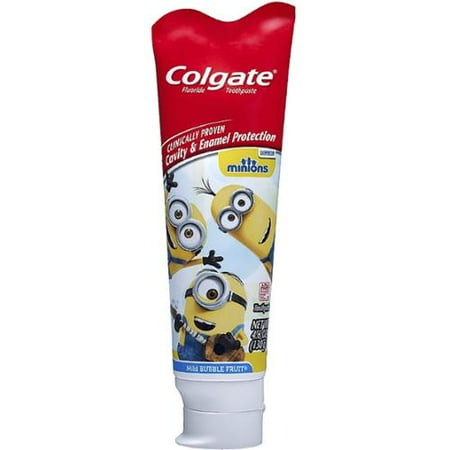 Colgate Enfants Minions Dentifrice, Fruit Bubble doux 4,60 oz (Pack de 6)