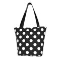 thumbnail image 1 of Balery Black and White Polka Dot Bolsa de Hombro con Diseño, Bolsa Grande y Duradera, Bolsa Versátil para Compras, 1 of 6