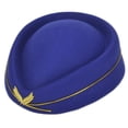 thumbnail image 1 of CUITING Chapeau d'Hôtesse Chapeau Béret Uniforme Formel pour Femmes Cosplay, 1 of 21