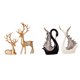 thumbnail image 1 of Estatua de ciervo, figura de resina, adorno animal, pareja de renos, estatua de cisne, ideal como regalo de bodas, decoración del hogar, cafetería, re, 1 of 8