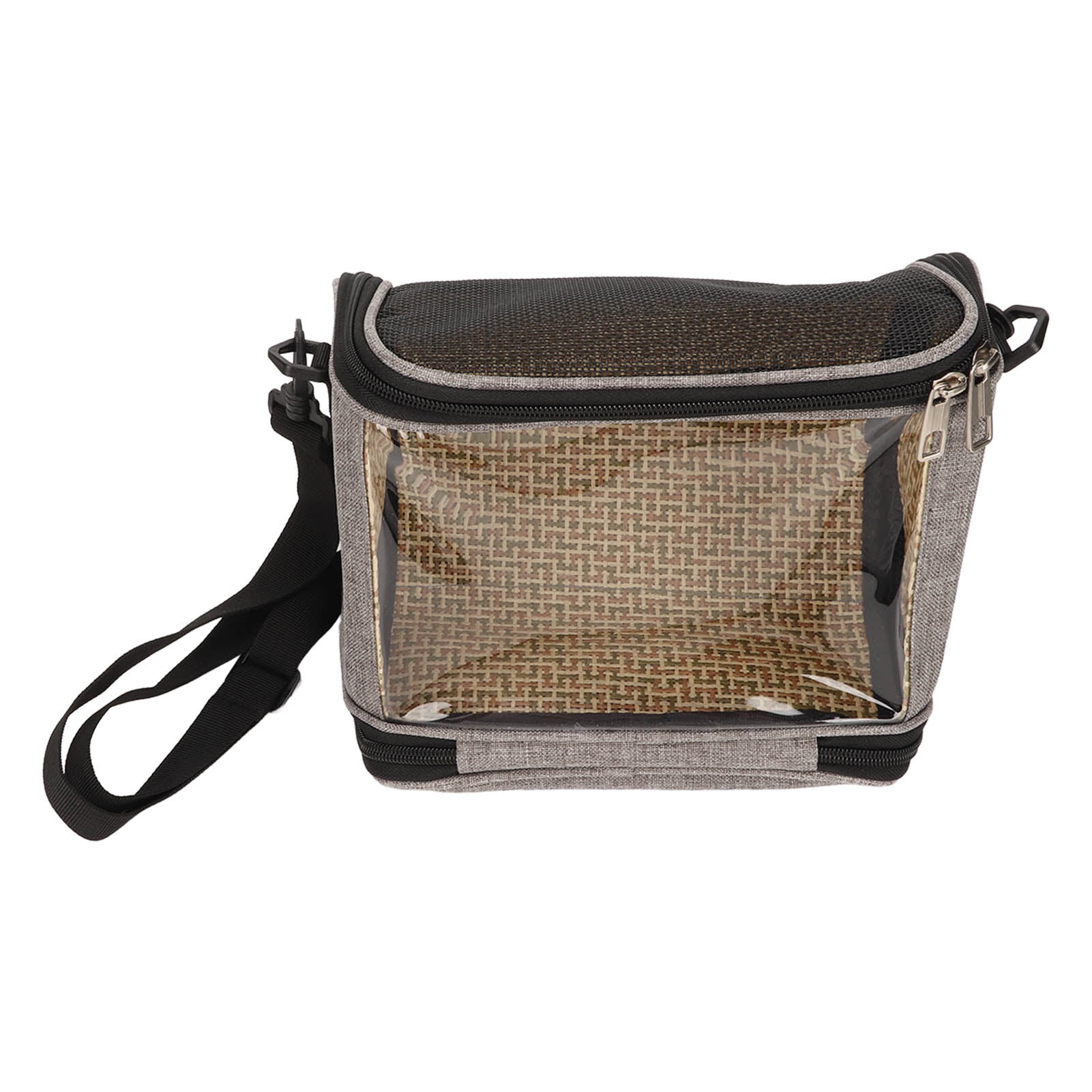 Bird Travel Backpack, Large Space Portable Rattan Weaving Craft Bird Carrier Bag Transparent For