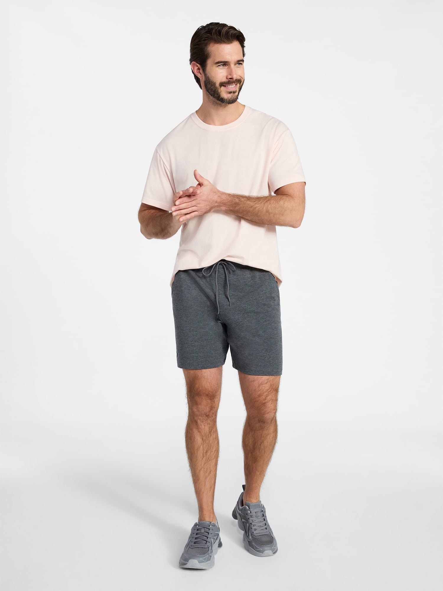 Athletic Works Men's and Big & Tall Tri Blend Tee with Short Sleeves, Sizes XS-4XLT
