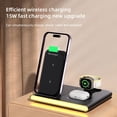 thumbnail image 5 of 4 in 1 Wireless charging station fast Foldable Travel dock for iPhone 15 14 13 12 11 etc.,Samsung android Phone for Apple Watch 9 8 7 6 5 4 3 Samsung Galaxy Watch 6/5/4 Galaxy Buds AirPods Pro 3 2, 5 of 13