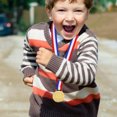 thumbnail image 3 of Minkissy 6PCS Golden Medals For Prizes Soccer In Sports Events, 3 of 4