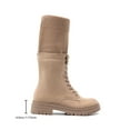 thumbnail image 6 of BURUDANI Women's Lace-Up Knit Cuff Knee-High Combat Boots, 6 of 6