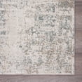 thumbnail image 3 of 8' X 10' Gray Blue Taupe And Cream Abstract Distressed Stain Resistant Area Rug, 3 of 5
