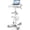 White - Cart with Two Shelves, variant on Chantmo Trolley Cart with Drawers 220 lbs Load 4 Silent Swivel Wheels Trays Portable Storage for Salon Office