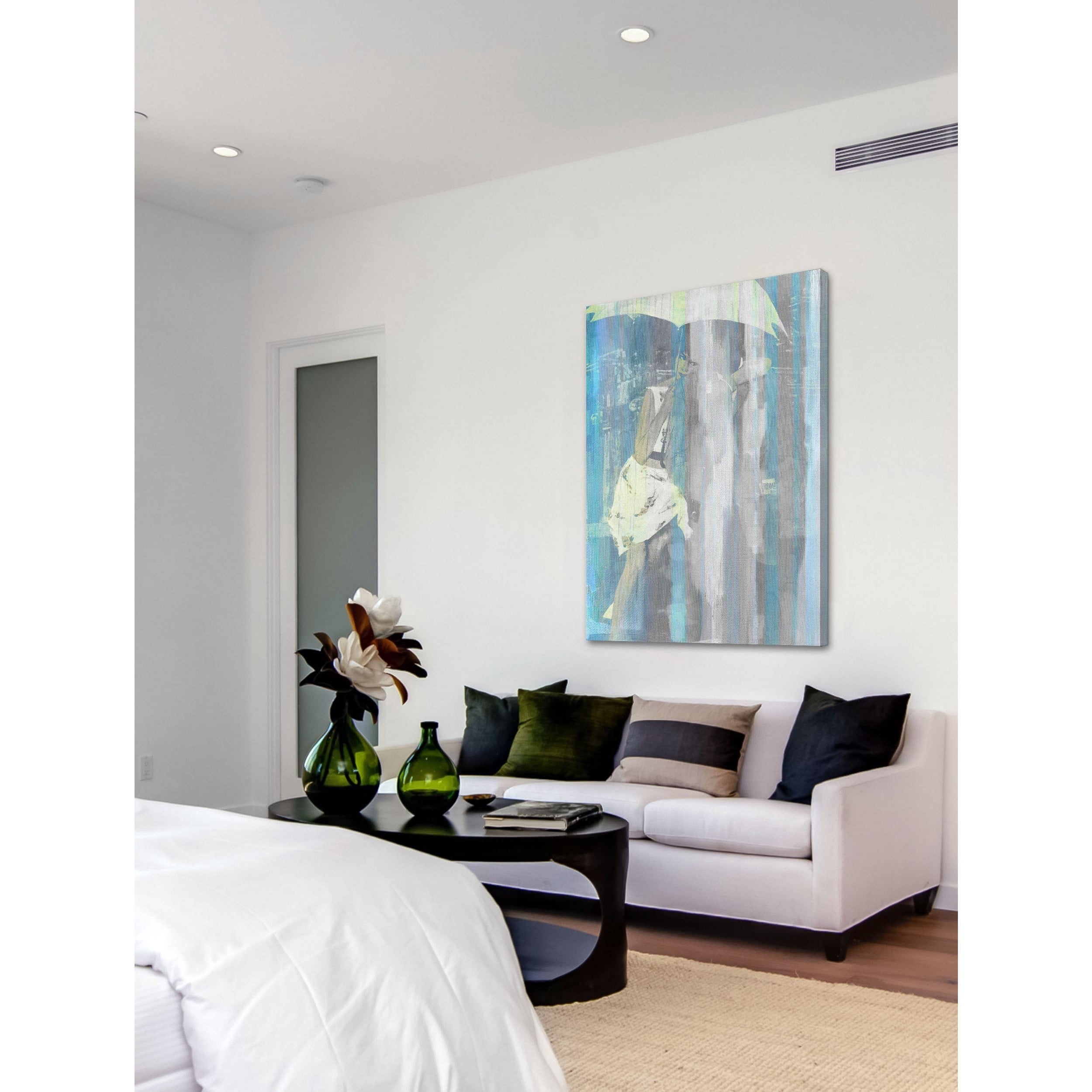 Parvez Michel Inc Parvez Taj - Umbrella Painting Print on Canvas - Multi-color