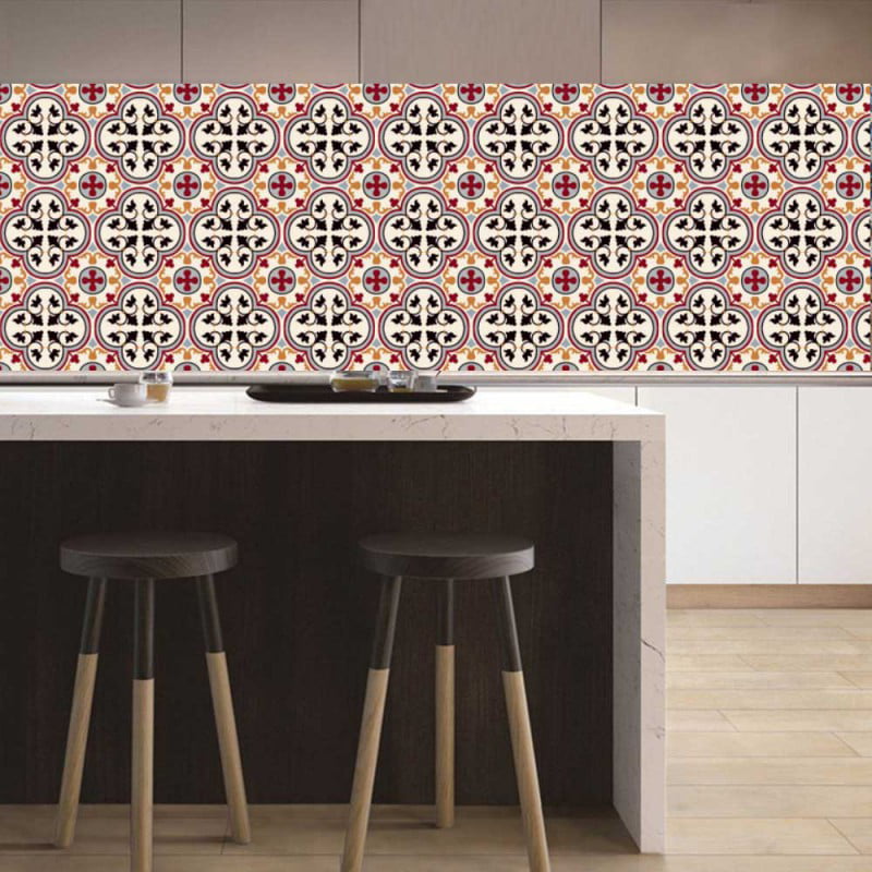 20Pcs Tile Stickers Kitchen Bathroom Floor Art Wall Vinyl Decal Gift Decor Home 
