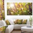 thumbnail image 1 of Beautiful Purple Wild Flowers - Large Floral Canvas Art Print, 1 of 4