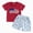 Red, variant on NOLDARES 4th July Toddler Baby Boy Outfit American Flag Short Sleeve Tee Elastic Waist Shorts 2Pcs Summer Clothes(Red,3-4 Y)