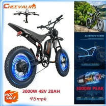 3000W(Peak)37 MPH Cheevalry G20 Electric Bike, 48V 20AH 20" *4 Off-Road fat tire Mountain E-bike