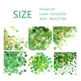 thumbnail image 3 of Xoxingysm Event & Party 15G Irish Holiday Green Party Confetti Party Atmosphere Decoration Supplies A Variety of Colors Sequin Decoration, 1X15G of Paper Scraps, 3 of 9
