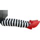 thumbnail image 1 of Skeleteen Wicked Witch Legs Prop - Pies de bruja aplastados con pantuflas de rubí Accesorio de decoración de patio interior y exterior TUNC Sencillez, 1 of 5