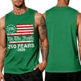 thumbnail image 2 of 250 Anniversary USA Shirt For Men American Flag Tank Top 4th of July Sleeveless T-Shirt 1776-2026 Patriotic Tee 5XL, 2 of 3